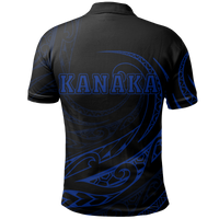 Kanaka Polo Shirt Frida Style Blue - Polynesian Pride