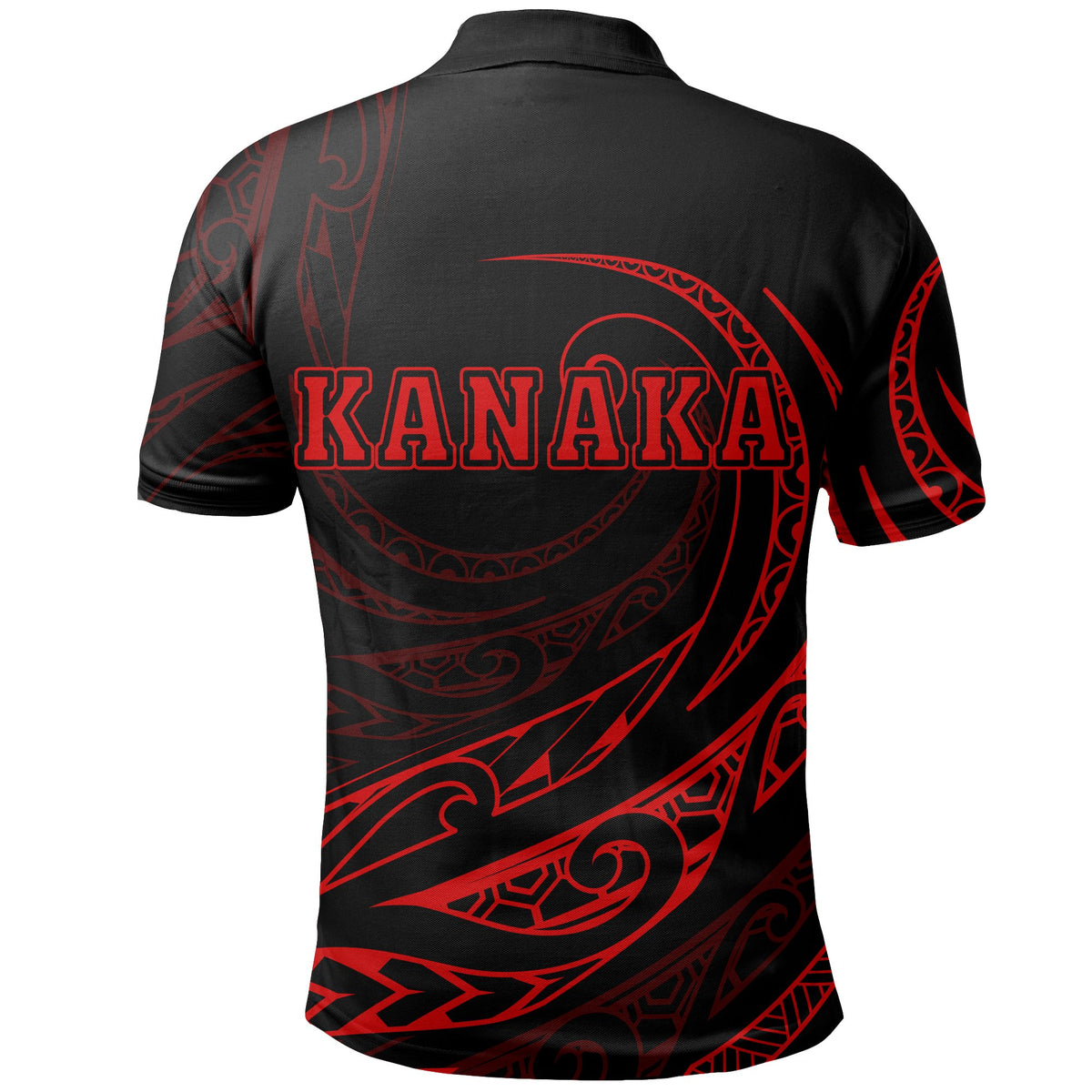 Kanaka Polo Shirt Frida Style Red - Polynesian Pride