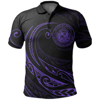 Hawaii Polo Shirt Frida Style Purple - Polynesian Pride
