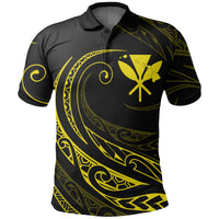 Kanaka Polo Shirt Frida Style Yellow - Polynesian Pride