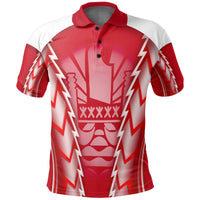 Tahiti Polo Shirt Tahitian Flag Polynesian Red Style Unisex Red - Polynesian Pride
