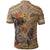 Hawaiian Islands Warrior Kakau Gold Polynesian Polo Shirt - Polynesian Pride