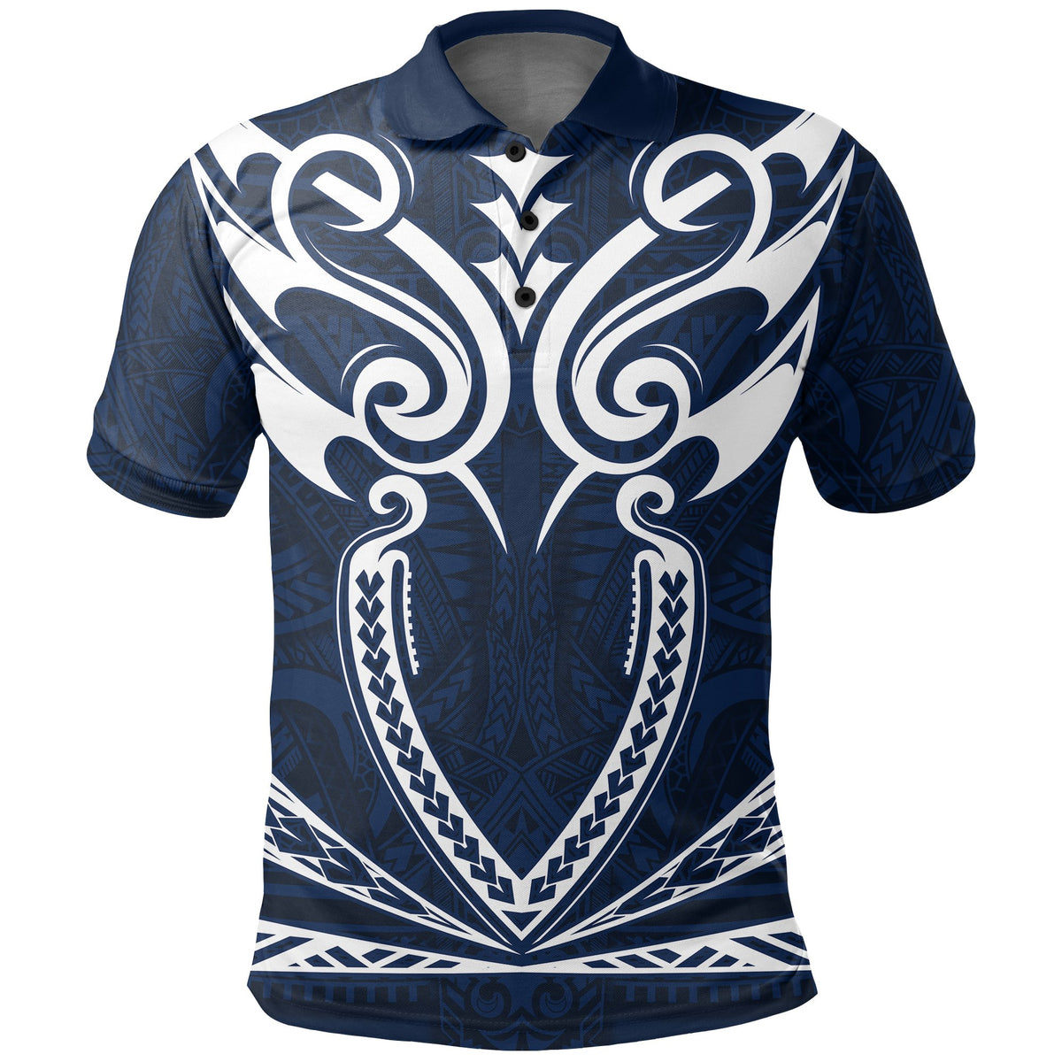 Hawaii Kanaka Polynesian Football Jersey Polo Shirt Blue Bernice AH - Polynesian Pride