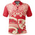 Guam Polo Shirt Polynesian Pattern Vintage Style Red Color Unisex Red - Polynesian Pride