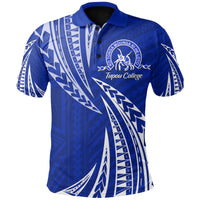 Tupou College Polo Shirt Version 2 Unisex Blue - Polynesian Pride