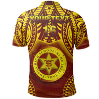 Custom Tonga High School Polo Shirt Simple Polynesian, Custom Text and Number - Polynesian Pride