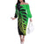 Polynesian Pride Fern New Zealand Women Off Shoulder Long Sleeve Green Color Women Green - Polynesian Pride
