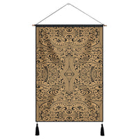 Polynesian Culture Gold Hanging Poster - AH Hanging Poster 43 x 65 cm Cotton And Linen - Polynesian Pride