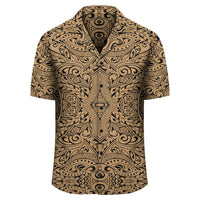 Polynesian Culture Gold Hawaiian Shirt - Polynesian Pride