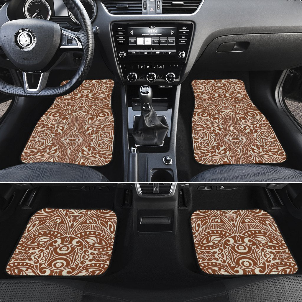 Polynesian Culture Hawaii Car Floor Mats White One Size - Polynesian Pride