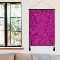 Polynesian Culture Pink Hanging Poster - AH Hanging Poster 50 x 75 cm Cotton And Linen - Polynesian Pride