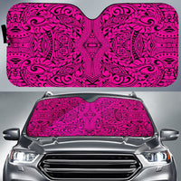 Polynesian Culture Car Sun Shade Auto Sun Shade Universal Fit Pink - Polynesian Pride
