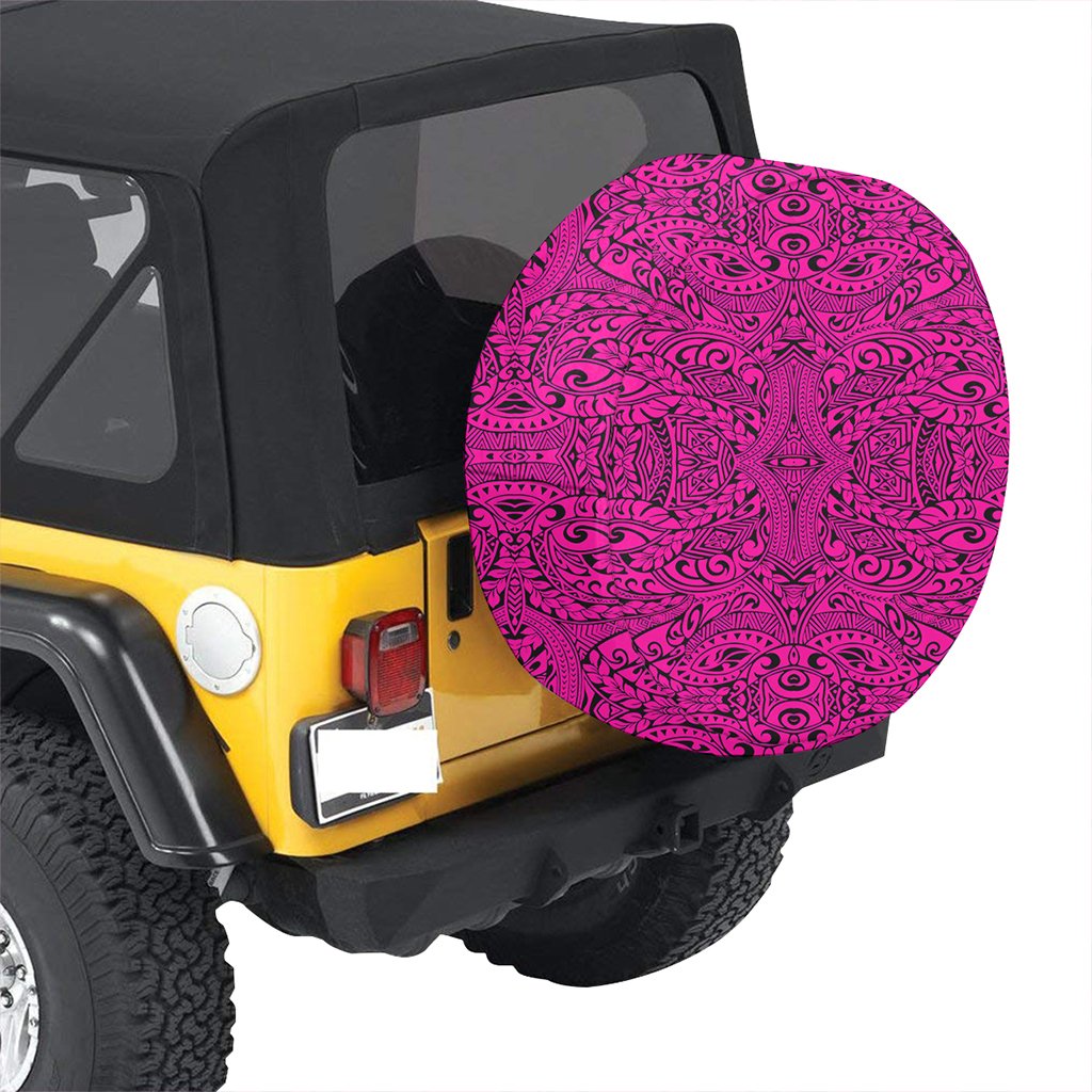 Polynesian Culture Pink Hawaii Spare Tire Cover - Polynesian Pride