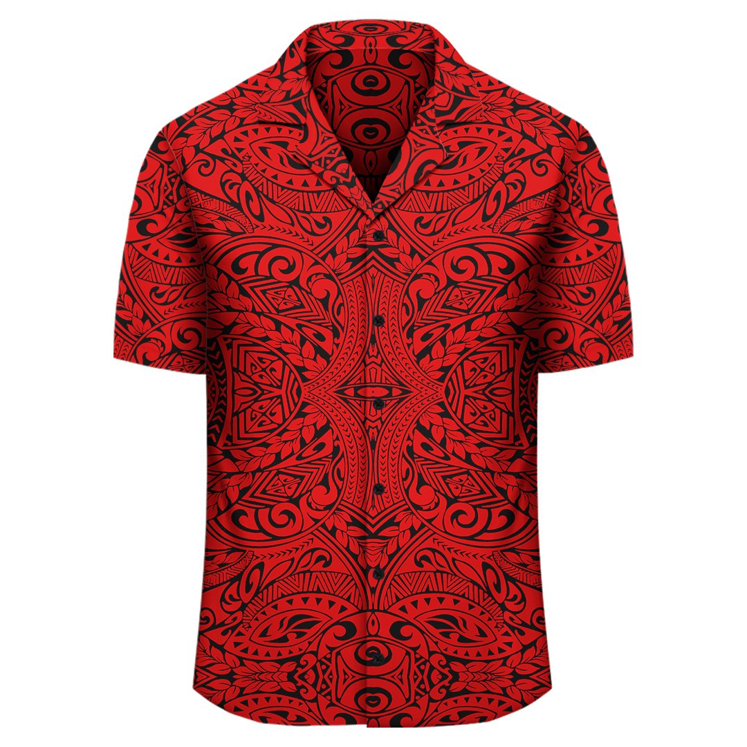 Polynesian Culture Red Hawaiian Shirt - Polynesian Pride