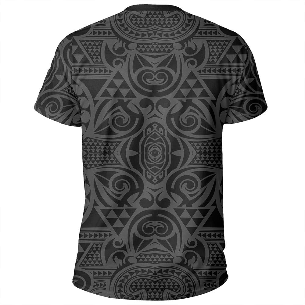 Polynesian Kakau Turtle Gray T Shirt - Polynesian Pride