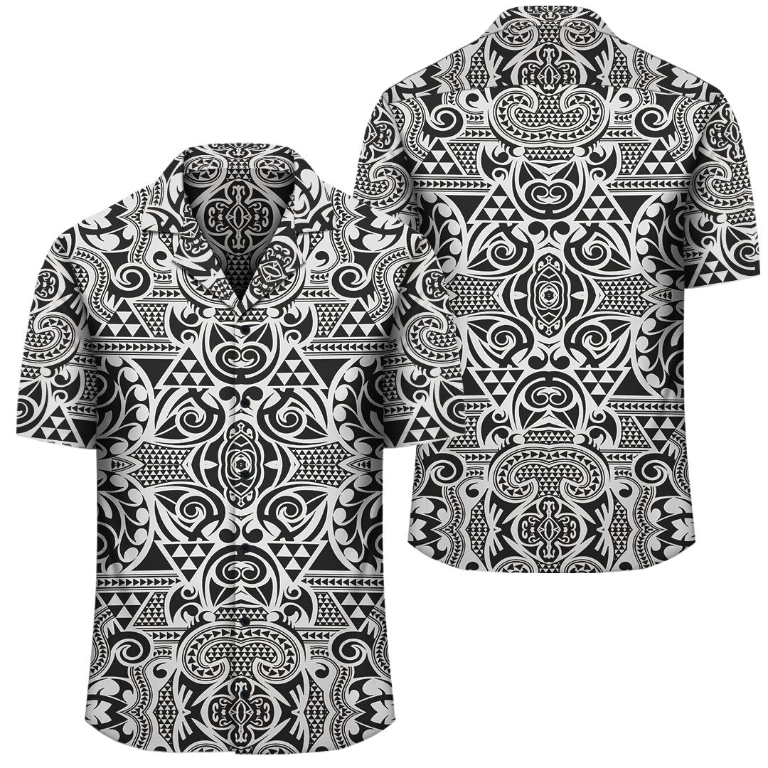 Polynesian Kakau Turtle Hawaiian Shirt Unisex Black - Polynesian Pride
