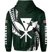 Polynesian King Culture Green Hoodie Mega Style - Polynesian Pride