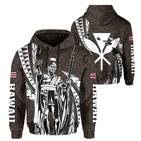 Polynesian King Culture Hoodie Mega Style Unisex Black - Polynesian Pride