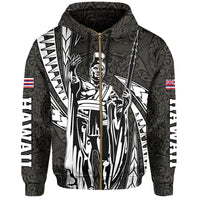 Polynesian King Culture Old Hoodie (Zip up) Mega Style - Polynesian Pride