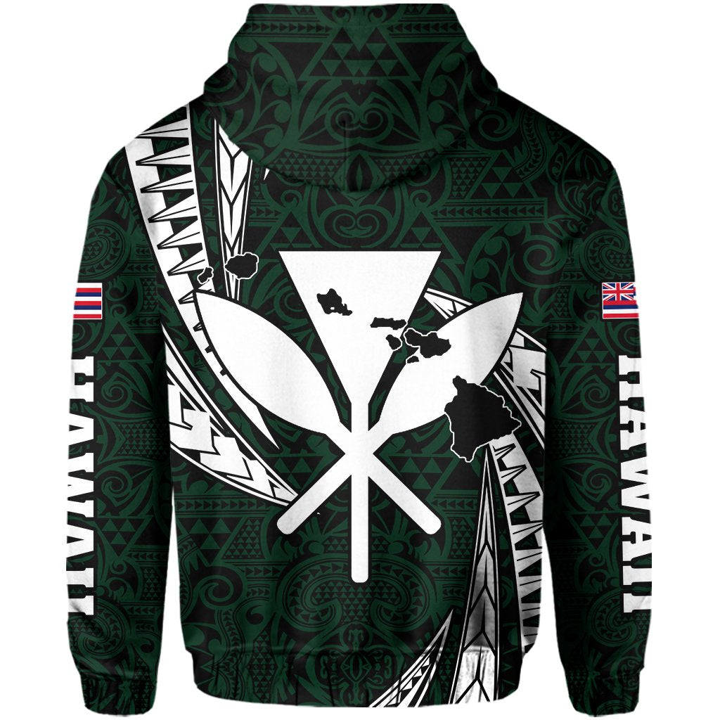 Polynesian King Kakau Turtle Green Hoodie Mega Style - Polynesian Pride