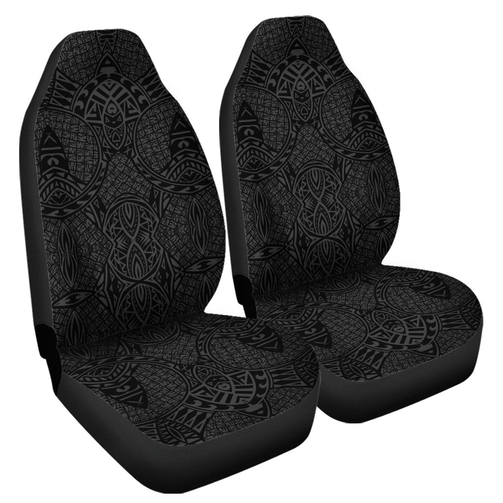Polynesian Lauhala Mix Gray Car Seat Cover Universal Fit Gray - Polynesian Pride