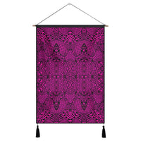Polynesian Lauhala Mix Pink Hanging Poster - AH Hanging Poster 43 x 65 cm Cotton And Linen - Polynesian Pride