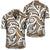 Polynesian Maori Ethnic Ornament Gold Hawaiian Shirt Unisex Black - Polynesian Pride
