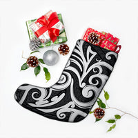 Polynesian Maori Ethnic Ornament Gray Christmas Stocking - Polynesian Pride