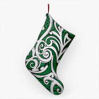 Polynesian Maori Ethnic Ornament Green Christmas Stocking 26 X 42 cm Green Christmas Stocking - Polynesian Pride