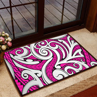 Polynesian Maori Ethnic Ornament Pink Hawaii Door Mat - Polynesian Pride