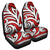 Polynesian Maori Ethnic Ornament Red Car Seat Cover Universal Fit Red - Polynesian Pride