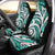 Polynesian Maori Ethnic Ornament Turquoise Car Seat Cover - Polynesian Pride