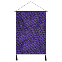 Polynesian Nation Violet Hanging Poster - AH Hanging Poster 43 x 65 cm Cotton And Linen - Polynesian Pride