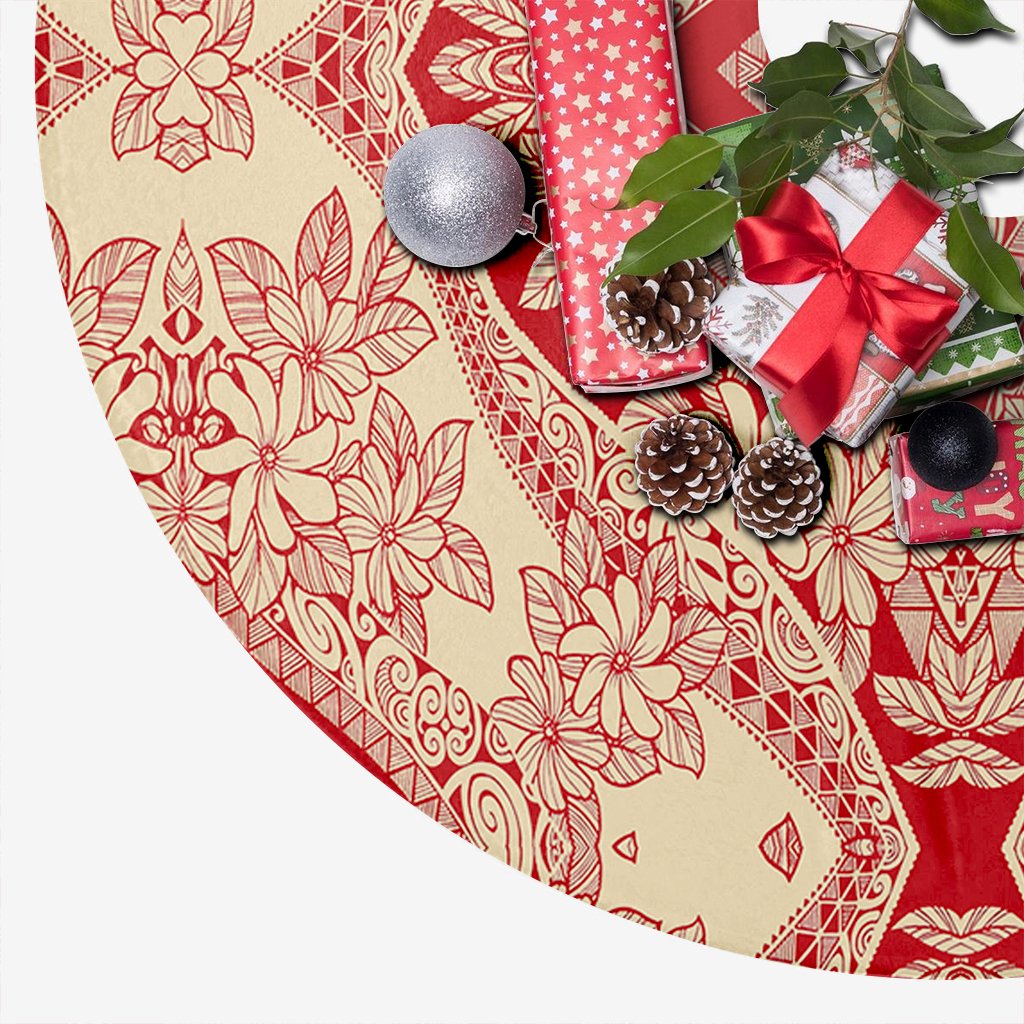 Polynesian Plumeria Mix Tree Skirt - Polynesian Pride