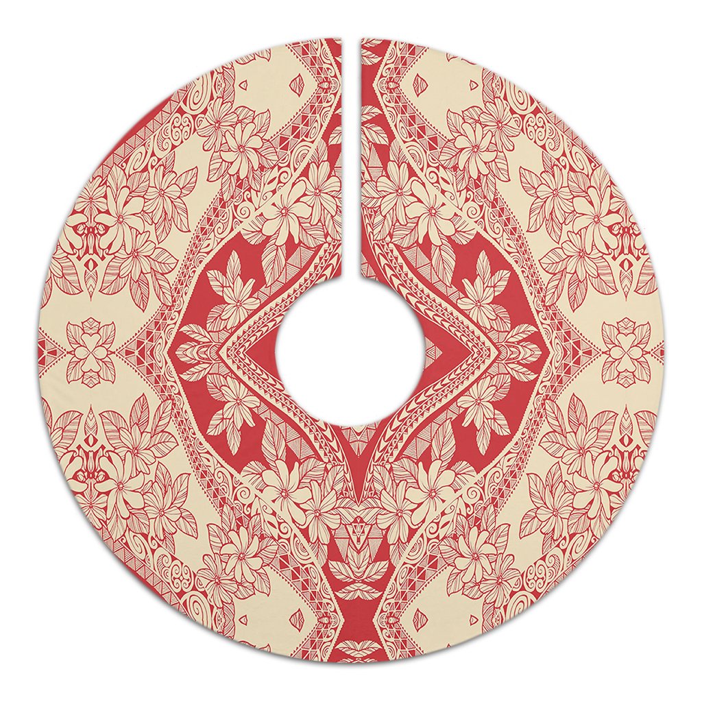 Polynesian Plumeria Mix Tree Skirt - Polynesian Pride