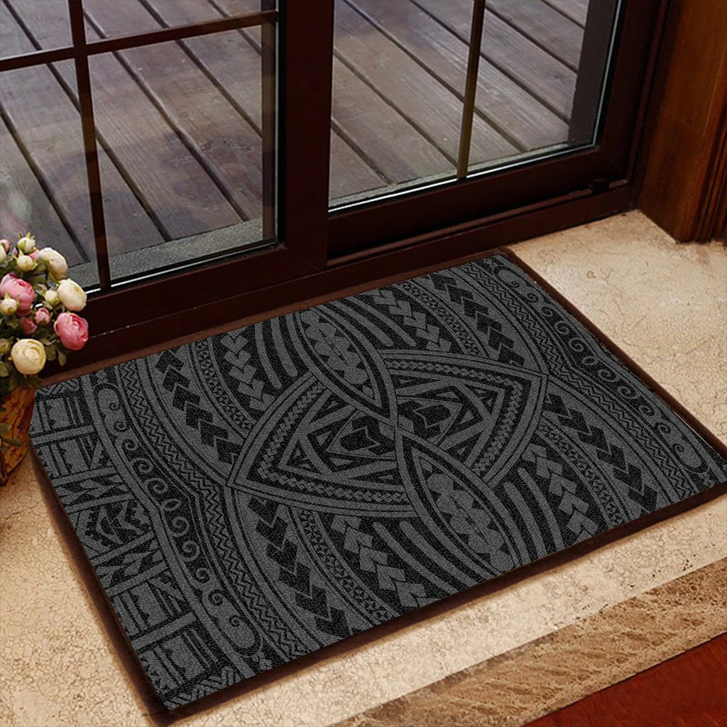 Polynesian Seamless Gray Hawaii Door Mat - Polynesian Pride
