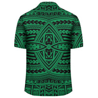 Polynesian Seamless Green Hawaiian Shirt - Polynesian Pride