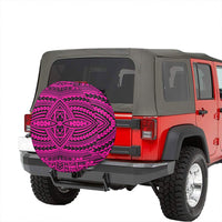 Polynesian Seamless Pink Hawaii Spare Tire Cover - Polynesian Pride