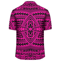 Polynesian Seamless Pink Hawaiian Shirt - Polynesian Pride