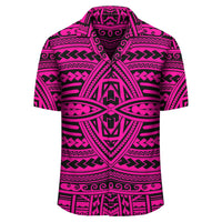 Polynesian Seamless Pink Hawaiian Shirt - Polynesian Pride