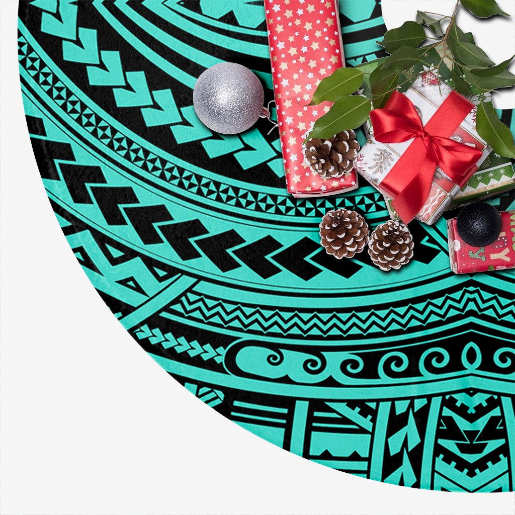 Polynesian Seamless Turquoise Tree Skirt - Polynesian Pride