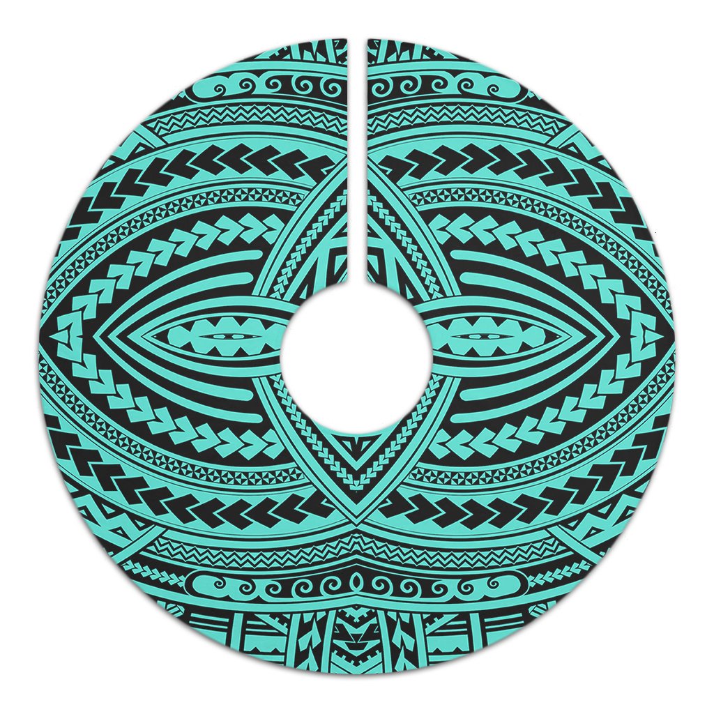 Polynesian Seamless Turquoise Tree Skirt - Polynesian Pride