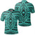 Unisex Polynesian Seamless Turquoise Polo Shirt Unisex Art - Polynesian Pride
