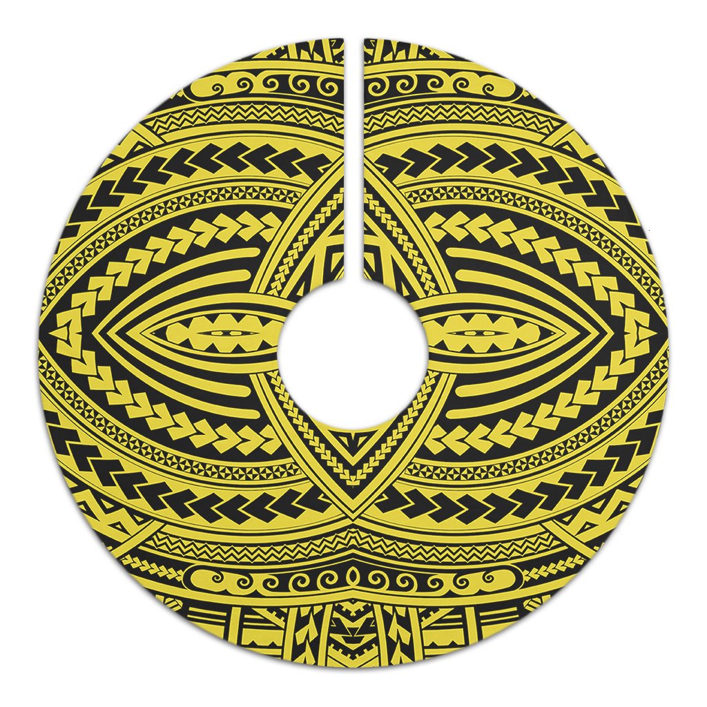 Polynesian Seamless yellow Tree Skirt - Polynesian Pride