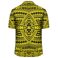 Polynesian Seamless Yellow Hawaiian Shirt - Polynesian Pride