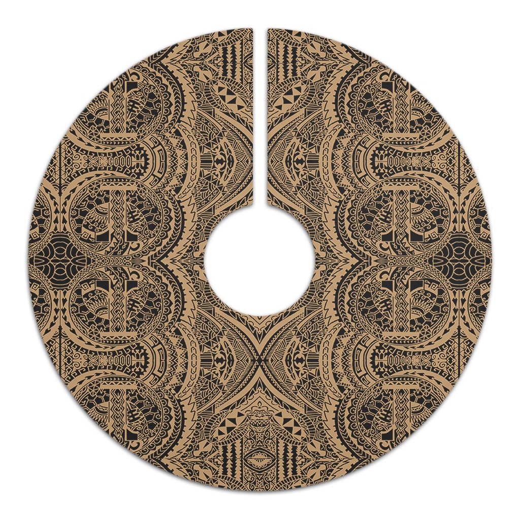 Polynesian Symmetry Gold Tree Skirt - Polynesian Pride