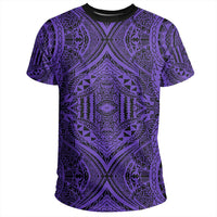 Polynesian Symmetry Violet T Shirt - Polynesian Pride