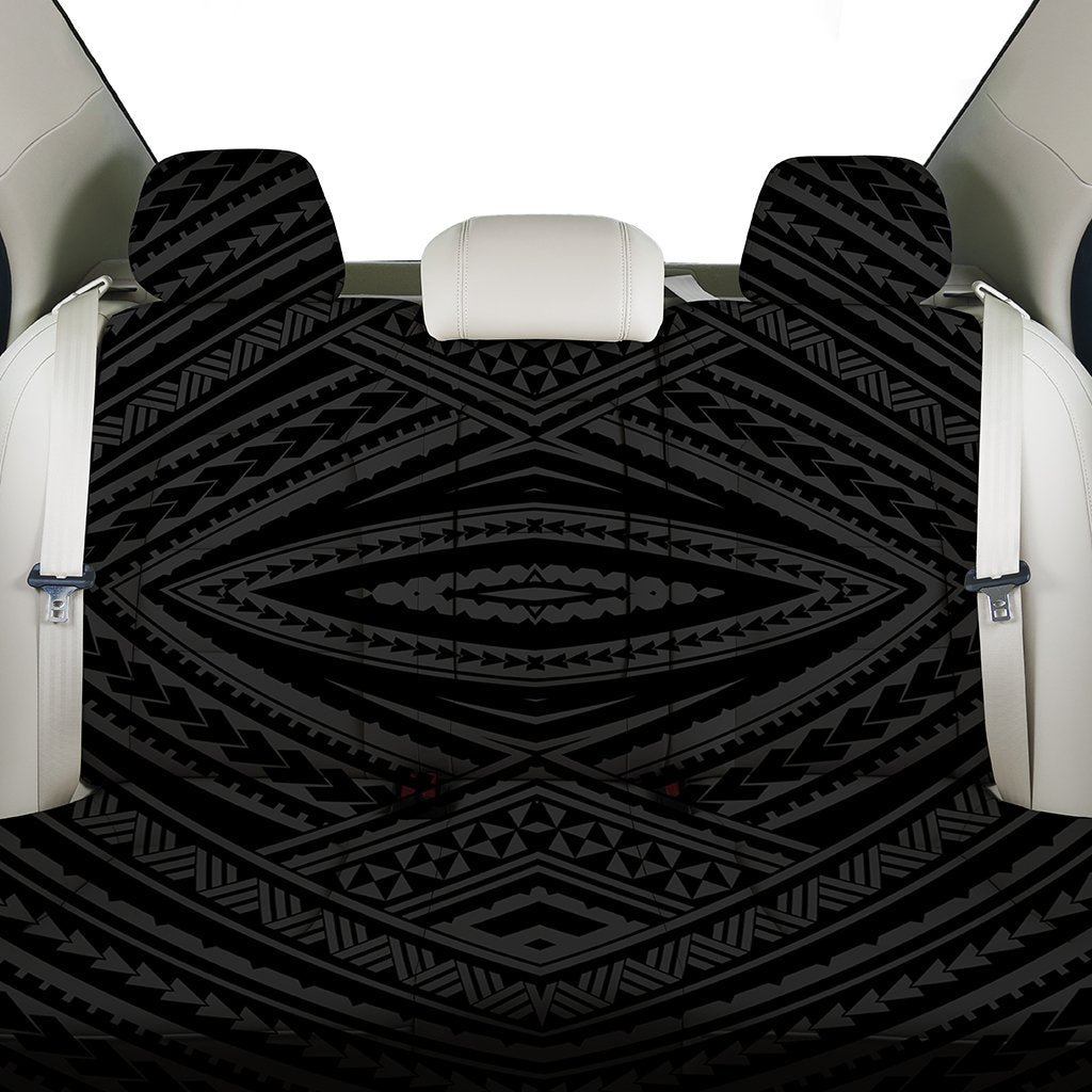 Polynesian Tatau Gray Back Seat Cover - Polynesian Pride