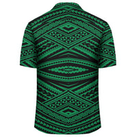 Polynesian Tatau Green Hawaiian Shirt - Polynesian Pride
