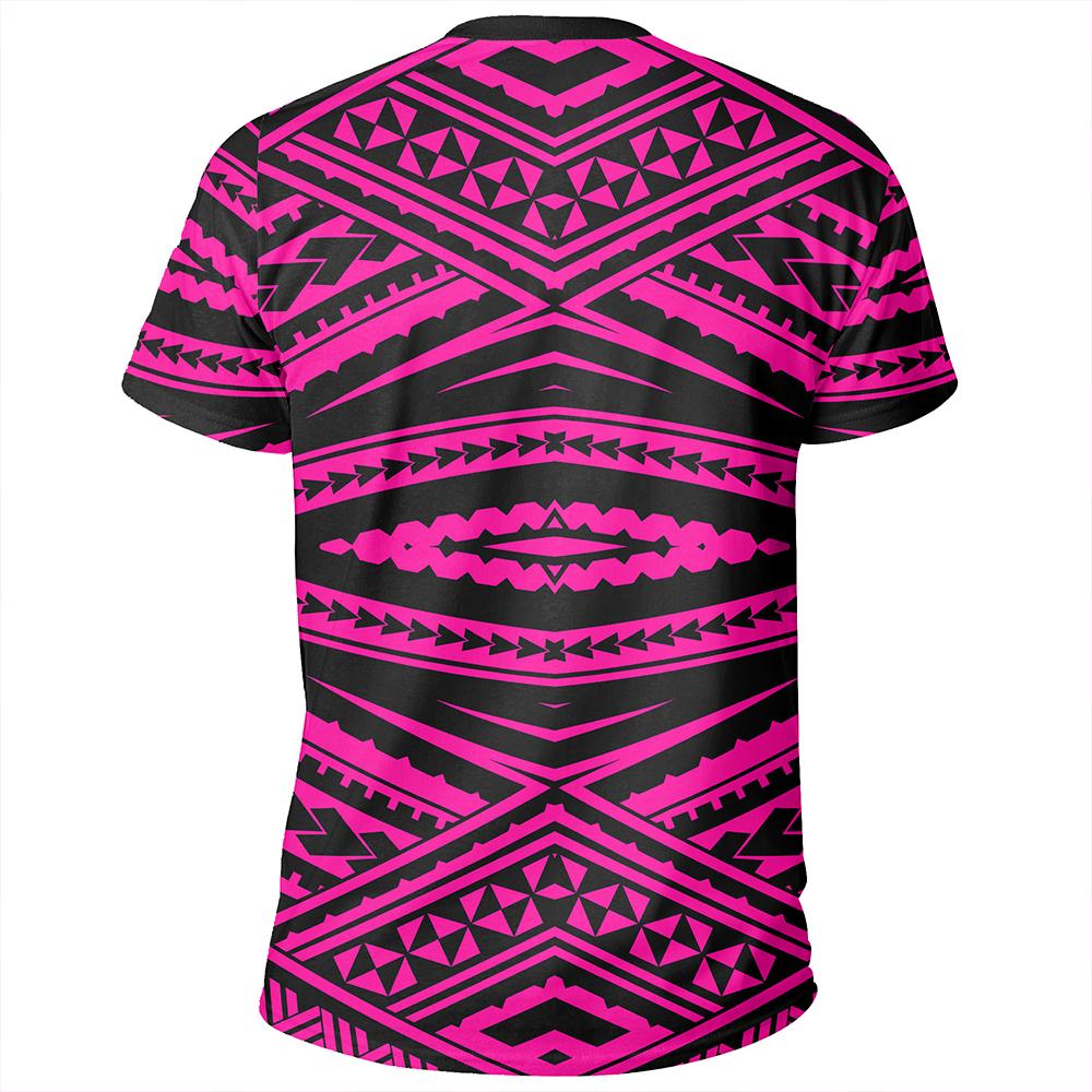 Polynesian Tatau Pink T Shirt - Polynesian Pride